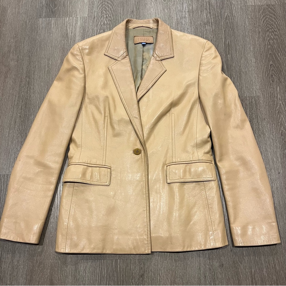 Escada lamb leather jacket